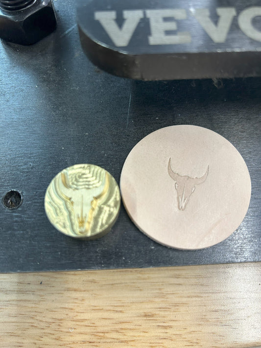 Custom USA-made Leather Brass Tooling Stamps - Perfect Anniversary Gift for Him or Her