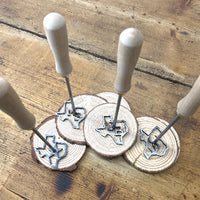 Custom Texas BBQ Branding Iron with 2 Letters - Rustic Kitchen Décor and DIY Projects
