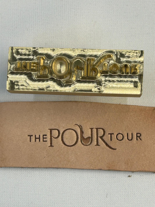 Custom Orange Peel Brass Branding Iron for Garnish - Personalized USA Made Gift