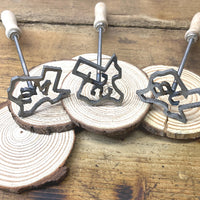 Custom Texas BBQ Branding Iron with 2 Letters - Rustic Kitchen Décor and DIY Projects